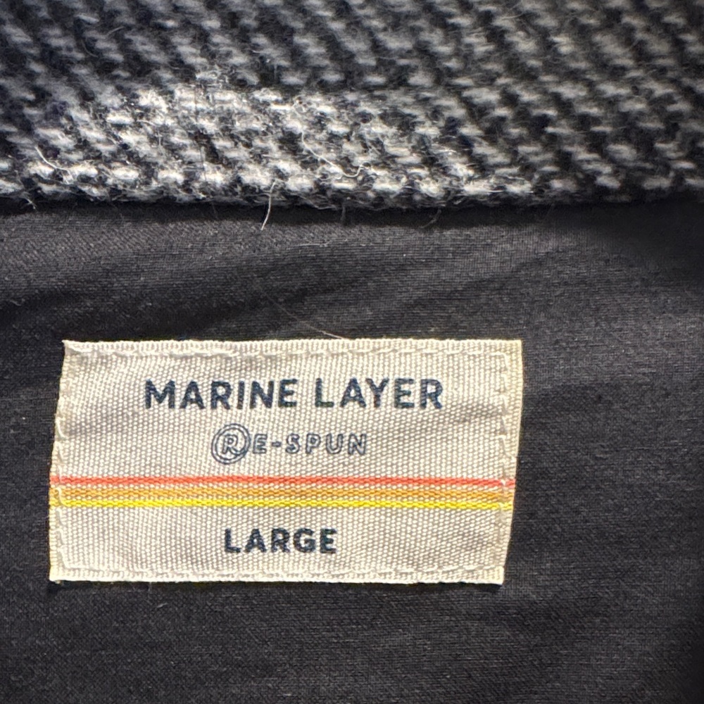 Marine Layer Charcoal Herringbone Jacket - Picture 2 of 5